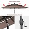 Outdoor 10 ft 3-Tier Double-Vented Patio Umbrella with Aluminum Pole (No Base)